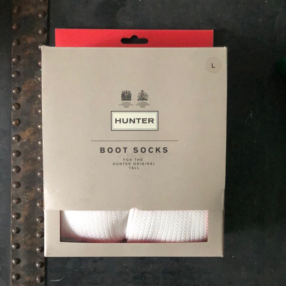 BRAND NEW. NWT. Women’s size Large hunter boot sock.